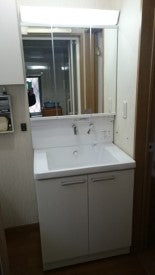 洗面化粧台交換工事　東京都東村山市　LDSWB075CAGEN1-A - After
