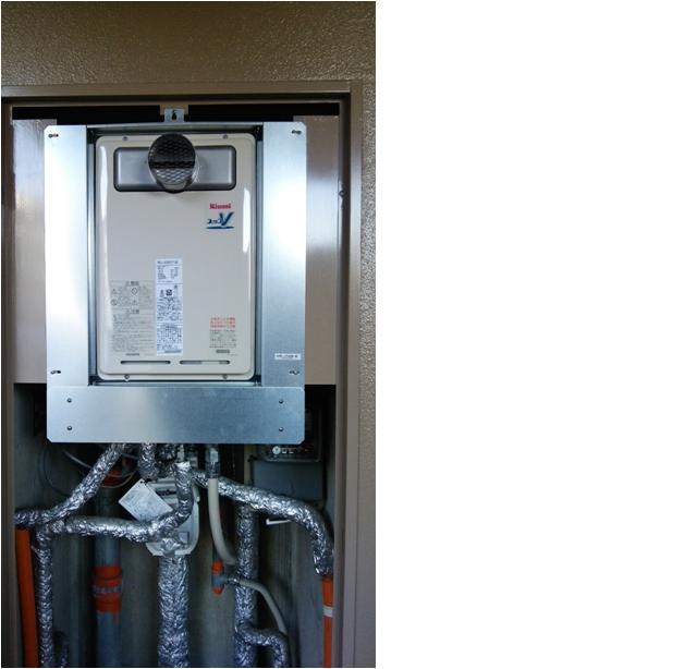 給湯器交換・扉内取付BOX取付・ふろアダプター交換　広島県広島市南区　RUJ-V2001T-A-set - After