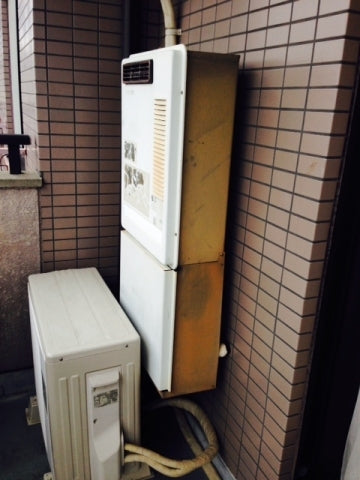 給湯器交換工事(ガス可とう管交換、壁掛金具取付共)　神奈川県川崎市多摩区　GQ-1639WS-set - Before