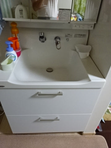 小型電気温水器交換工事　鹿児島県霧島市　EHPK-F6N3 - Before