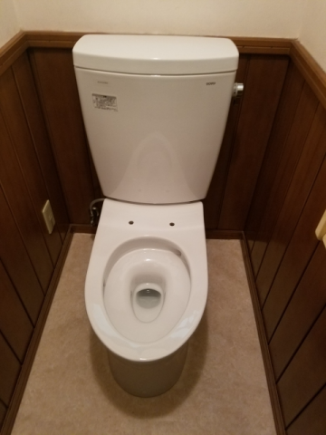 トイレ交換工事　大分県大分市　CS230BM-SH230BA-W