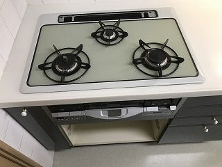 ビルトインガスコンロ交換工事　神奈川県相模原市緑区　N3WP2PWAS2WHE-13A - After