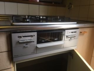 ビルトインガスコンロ交換工事　福岡県久留米市　RS31W20A30D-VW-LPG