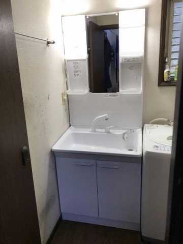 洗面化粧台交換工事　神奈川県川崎市宮前区　LDPA075BAGEN2A-set-sale - After
