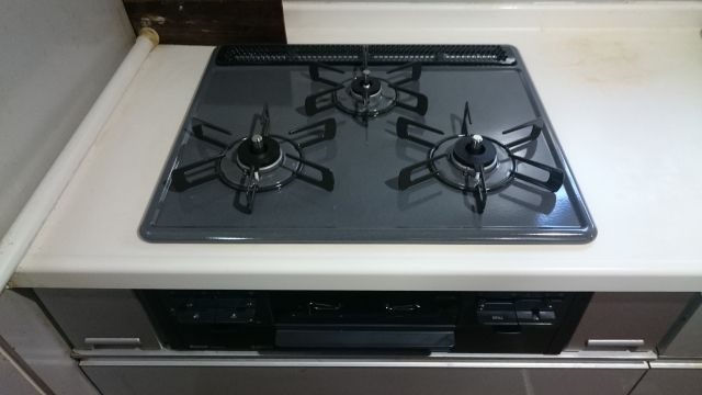 ビルトインガスコンロ交換工事　神奈川県横須賀市　RS31W21H2R-BW-13A - After