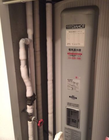 電気温水器交換工事　東京都板橋区　SRG-375EM - Before