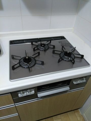 ビルトインガスコンロ交換工事　埼玉県和光市　RS31W20A30DG-VW-13A - After