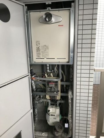 ガス給湯器交換工事　滋賀県大津市　RUF-A2405SAT-L-A-set-13A - After