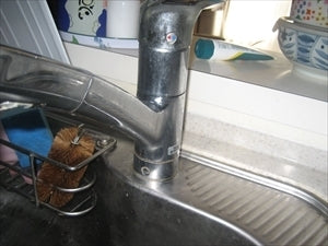 キッチン水栓交換・既設浄水器専用水栓取外し工事　神奈川県川崎市中原区　SF-A451SYX - Before