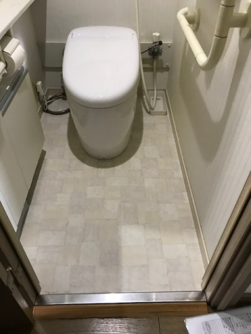 トイレ交換工事　大阪府松原市　CES9878PX-NW1