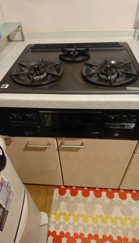 ビルトインガスコンロ交換工事　千葉県千葉市若葉区　RS31W20K11DG-VW-13A - Before