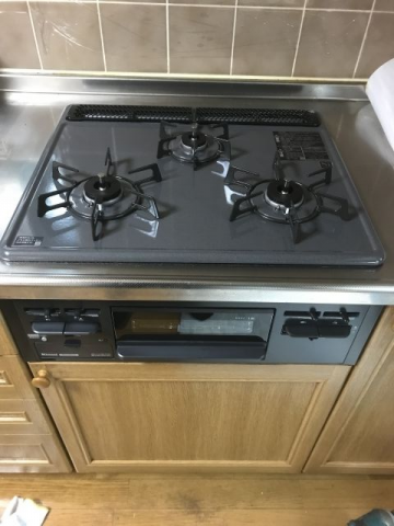 ビルトインガスコンロ交換工事　東京都清瀬市　RB32AM4H2S-BW-13A