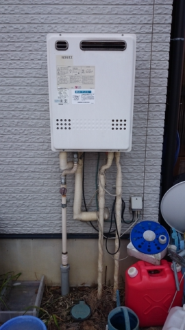 給湯器交換（電熱ヒーター・ガス配管）ビルトインコンロ交換（ガス配管交換）　長野県長野市　GT-2450SAWX-2BL-set - Before