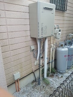 給湯器交換工事(ガス配管交換共)　東京都羽村市　RUF-E2405SAW-set-LPG - After