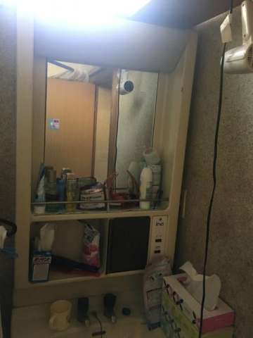 洗面化粧台交換工事　東京都練馬区　LDPB060BAGEN1A+LMPB060B1GFC1G - Before