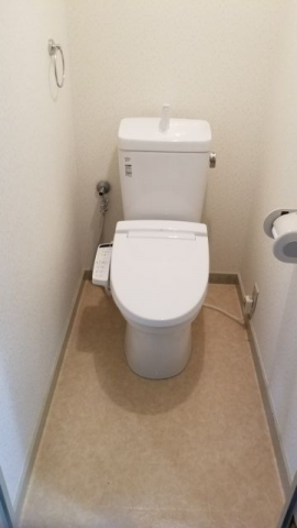 トイレ交換工事　兵庫県神戸市灘区　BC-360PU-DT-M180PM-BW1