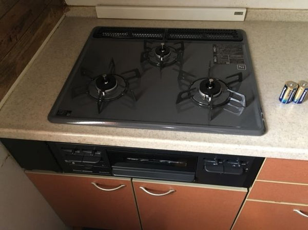 ビルトインガスコンロ交換工事　東京都荒川区　RB32AM4H2S-BW-13A