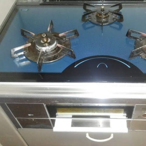 ビルトインガスコンロ交換工事　滋賀県大津市　RS71W20A30DG-VW-13A - Before