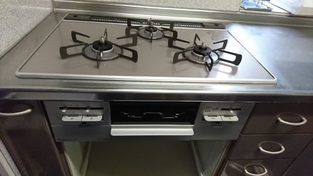 ビルトインガスコンロ交換工事　滋賀県大津市　RS71W20A30DG-VW-13A - After