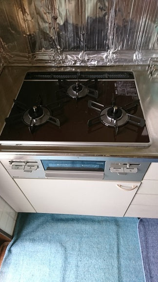 ビルトイン食洗機 ビルトインガスコンロ交換工事　広島県山県郡北広島町　RSWA-C402C-B