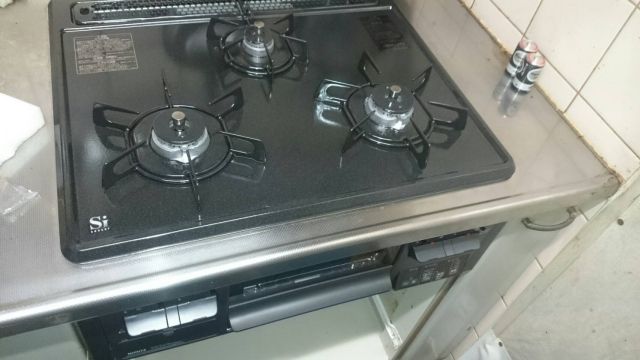 ビルトインガスコンロ交換工事　東京都目黒区　N3GQ2RWTQ1-13A - After