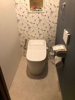 トイレ交換工事　静岡県浜松市南区　XCH1401WS