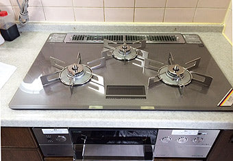 ビルトインガスコンロ交換工事　神奈川県厚木市　RHS71W15G7V-STW - After