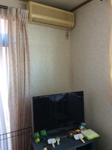 エアコン取外・取付・撤去、室外化粧カバー取付、電圧切替・コンセント交換　千葉県千葉市緑区　MSZ-GV404S-W - Before
