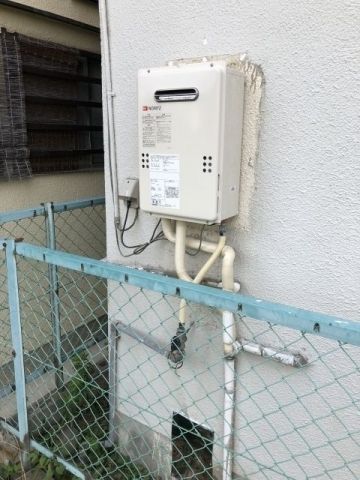 ガス給湯器交換工事　大阪府泉佐野市　GQ-1639WS-set-LPG - After