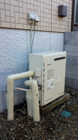 給湯器・電熱線・ガス配管交換・給水バルブ取付工事　茨城県牛久市　GT-2450SARX-2BL-set - After