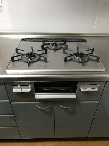ビルトインガスコンロ交換工事　大阪府大阪市此花区　RS31W20A30DG-VW-13A