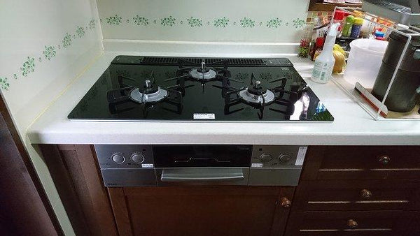 ビルトインガスコンロ交換工事　長野県長野市　RHS71W23L1RSTW-LPG