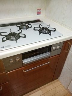 ビルトインガスコンロ交換工事　東京都文京区　PD-810WV-60CV-13A