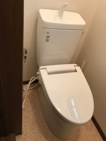 トイレ交換工事　大阪府高石市　BC-ZA10H-DT-ZA180H-BW1