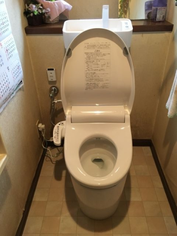 トイレ交換工事　茨城県土浦市　XCH3013WST