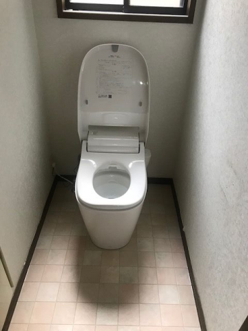 トイレ交換工事　岐阜県羽島市　XCH1401WS