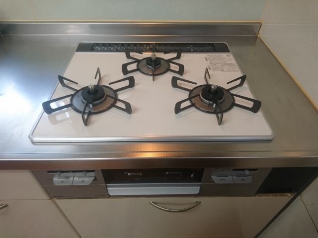 ビルトインガスコンロ交換工事　東京都荒川区　RS31W27P15DGVW-13A - After