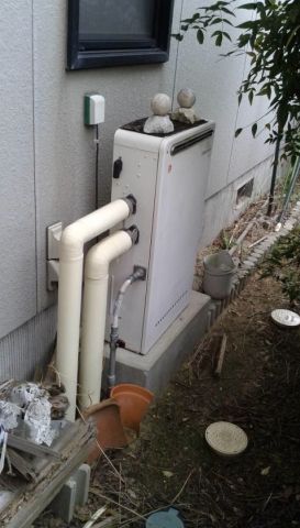 ガス給湯器交換工事　広島県東広島市　RUF-A2400SAG-A-set-LPG - Before