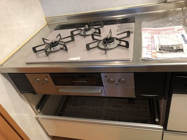 ビルトインガスコンロ交換工事　茨城県取手市　RHS31W23L7RSTW-13A