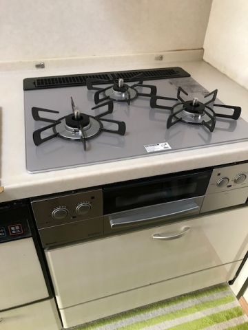 ガスコンロ交換工事　大阪府寝屋川市　RHS31W23L7RSTW-13A