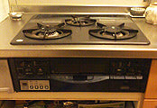 ビルトインガスコンロ交換工事　茨城県日立市　RS31W13K10R-V(L/R) - Before