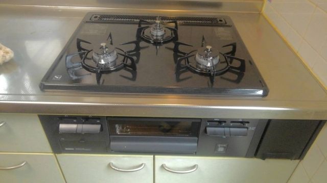 ビルトインガスコンロ交換工事　神奈川県大和市　N3GQ2RVQ1-13A - After