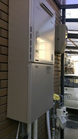 給湯器交換工事/配管カバー交換/可とう管交換　大阪府泉佐野市　RUF-E2405SAW-13A-set - After