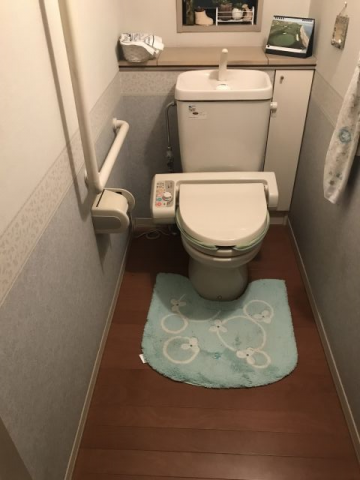 トイレ交換・アラウーノ手洗い取付工事　東京都日野市　XCH1401WS - Before