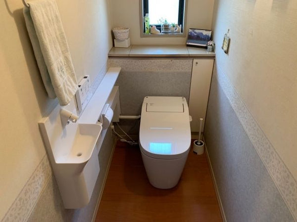 トイレ交換・アラウーノ手洗い取付工事　東京都日野市　XCH1401WS