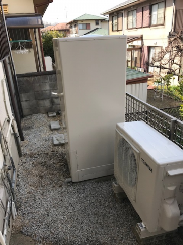 エコキュート交換工事　大阪府交野市　HWH-B375H-set - After