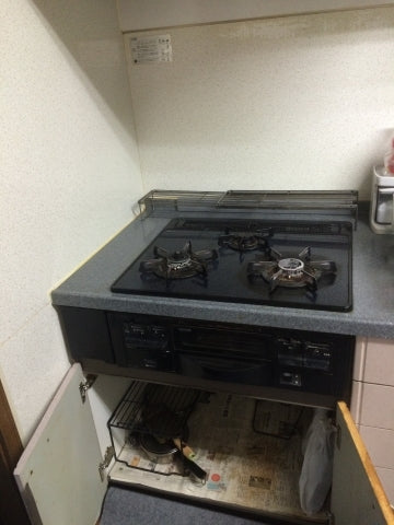 ガスコンロ交換工事　神奈川県横浜市南区　N3GN2RSQ1 - Before