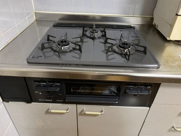ビルトインガスコンロ交換工事　東京都東久留米市　RB32AM4H2S-BW-13A