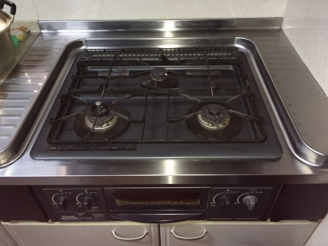 ビルトインガスコンロ交換工事　大阪府泉南郡田尻町　RHS31W23L7RSTW-13A - Before