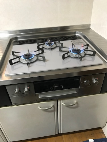 ビルトインガスコンロ交換工事　大阪府泉南郡田尻町　RHS31W23L7RSTW-13A